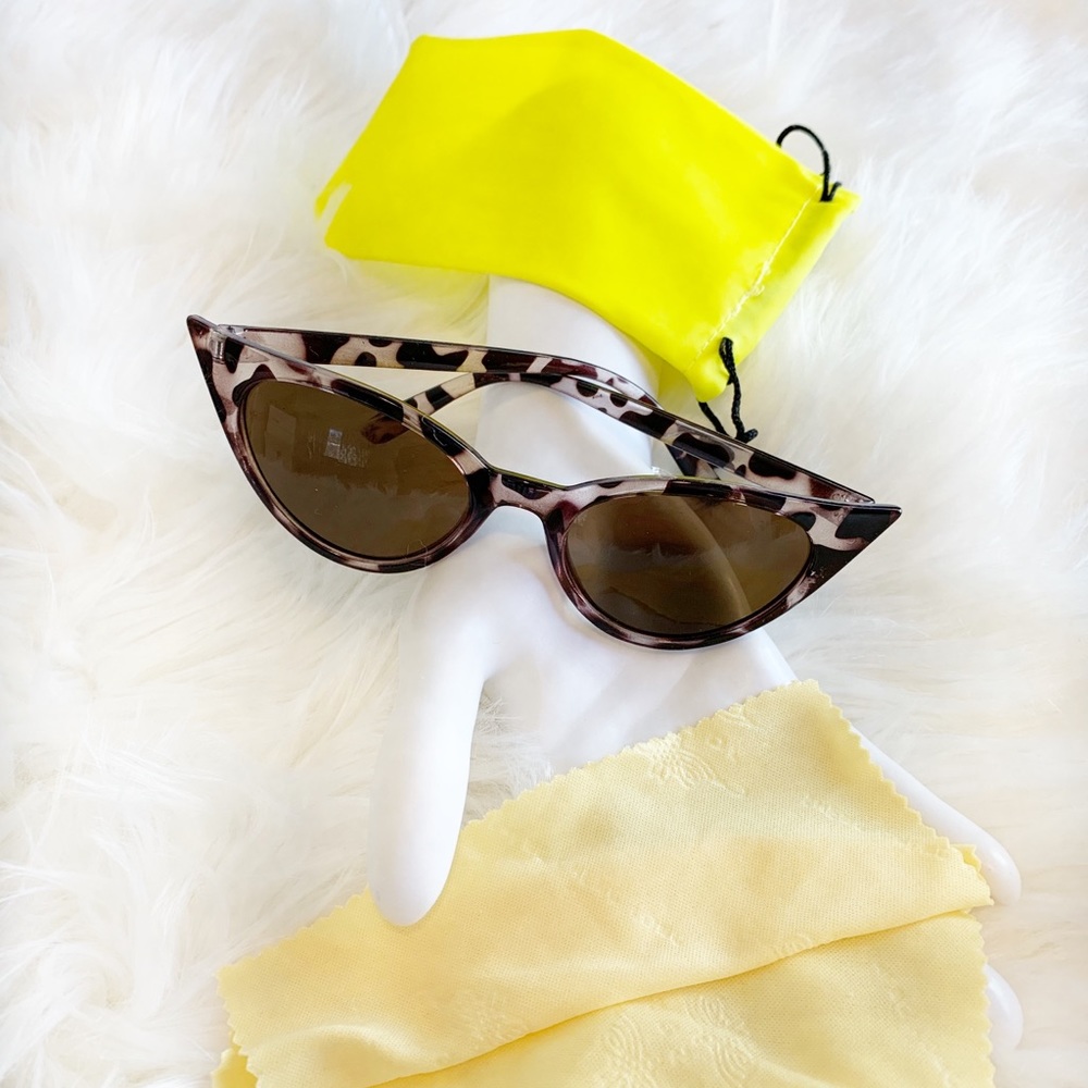 💥New💥 Leopard Cat Eye Sunglasses - Picture 3 of 6